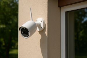 Cámara de exterior montada